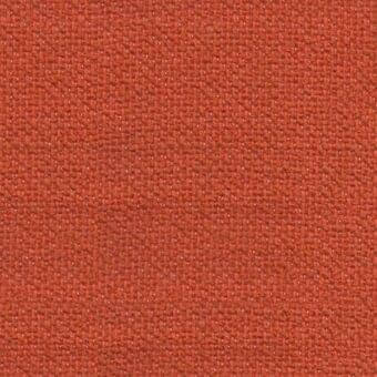 Terracotta fabric texture with a dense, woven pattern and matte finish; horizontal and vertical threads create a subtly irregular surface.